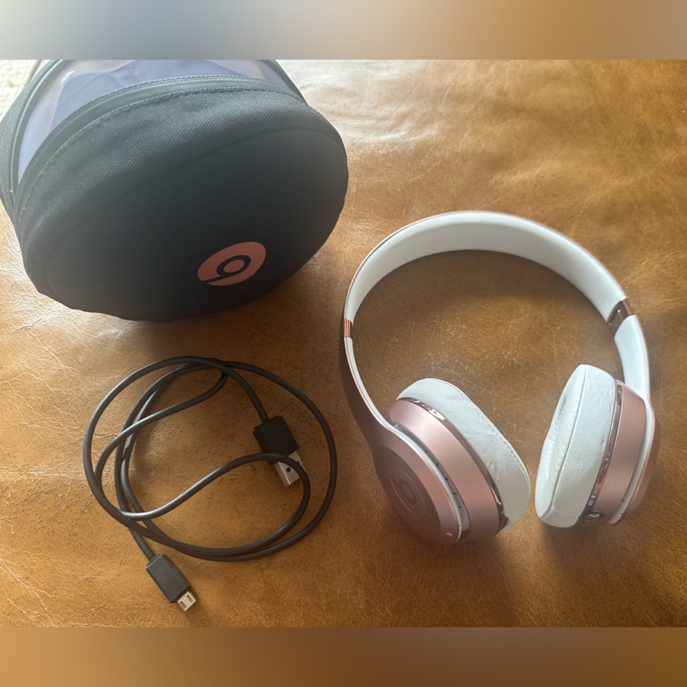 Beats by Dre On-Ear Headphones - Pink and White